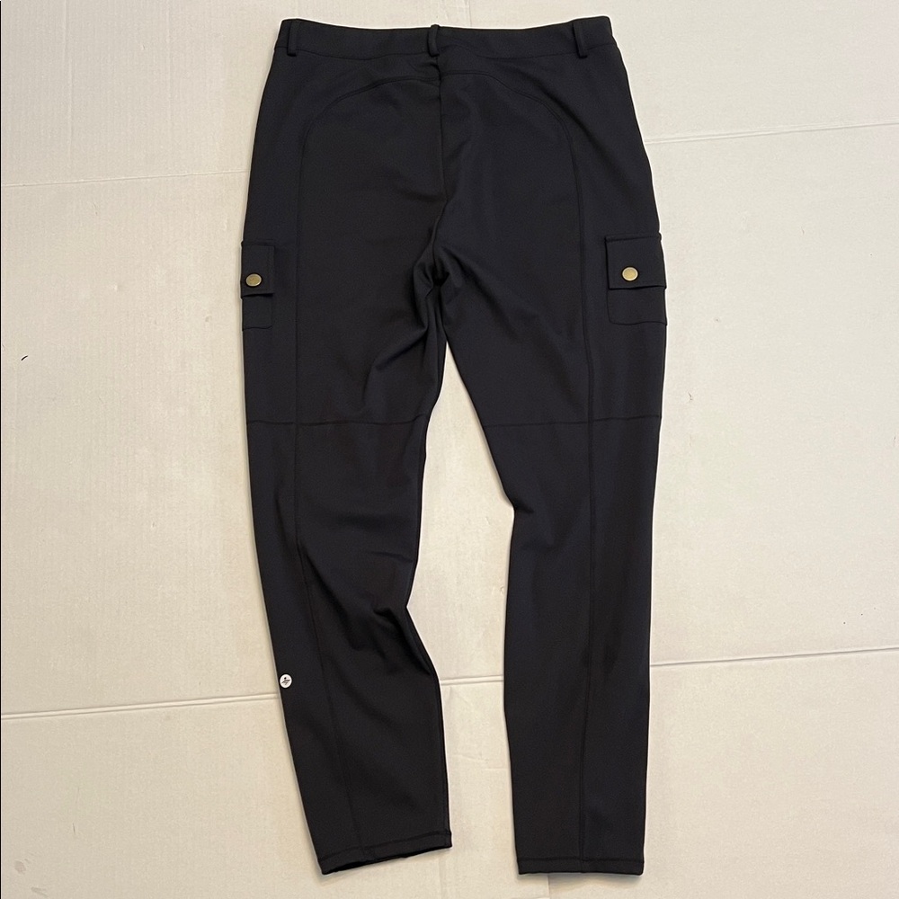 HALARA WOMENS BLACK DAY STRETCH HIGH WAISTED SKINNY CASUAL PANTS LARGE - Picture 5 of 16